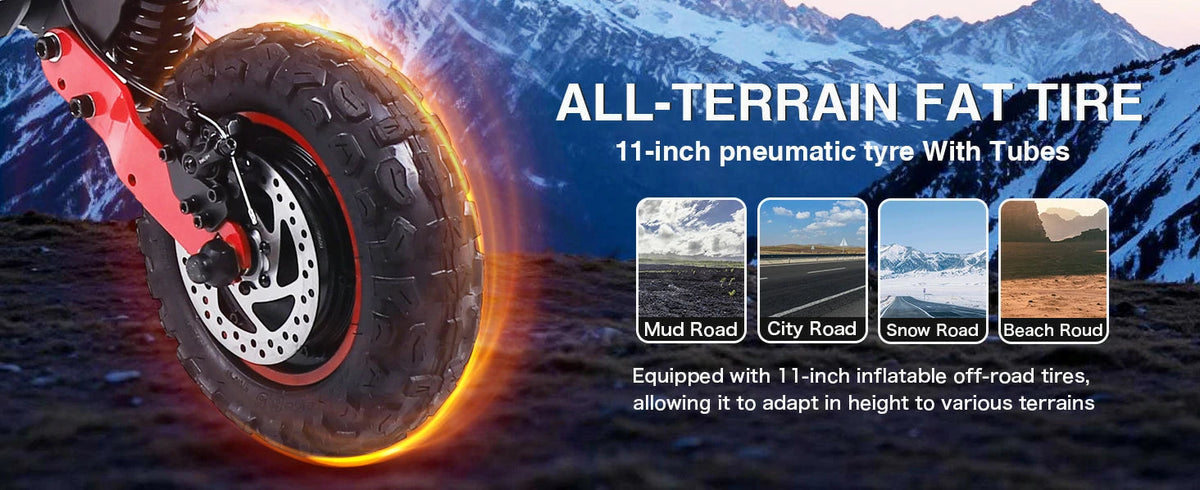 Freeboy H6 11 inch all-terrain tyre detail