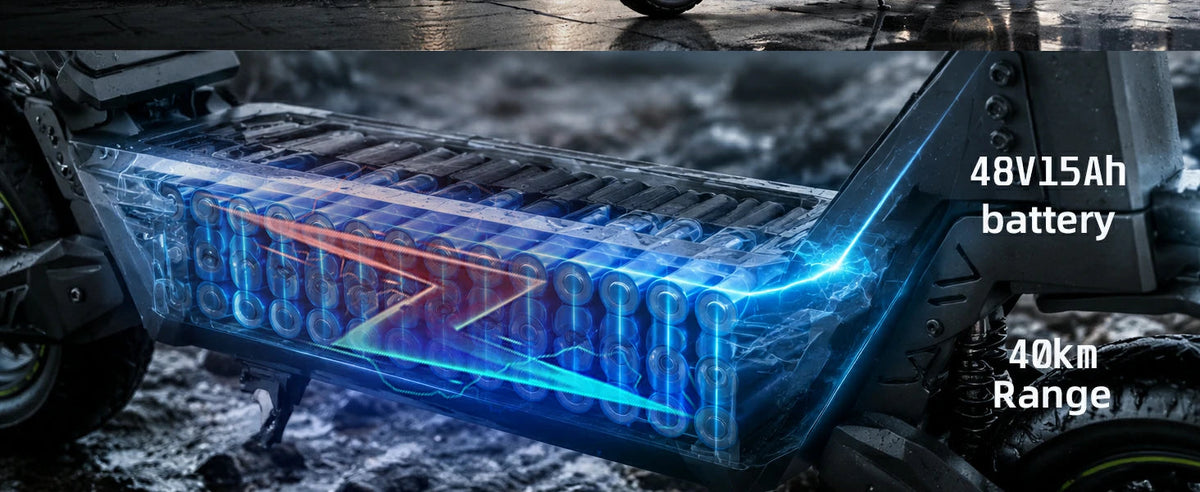 Freeboy J11 Ultra 48V 15Ah battery detail