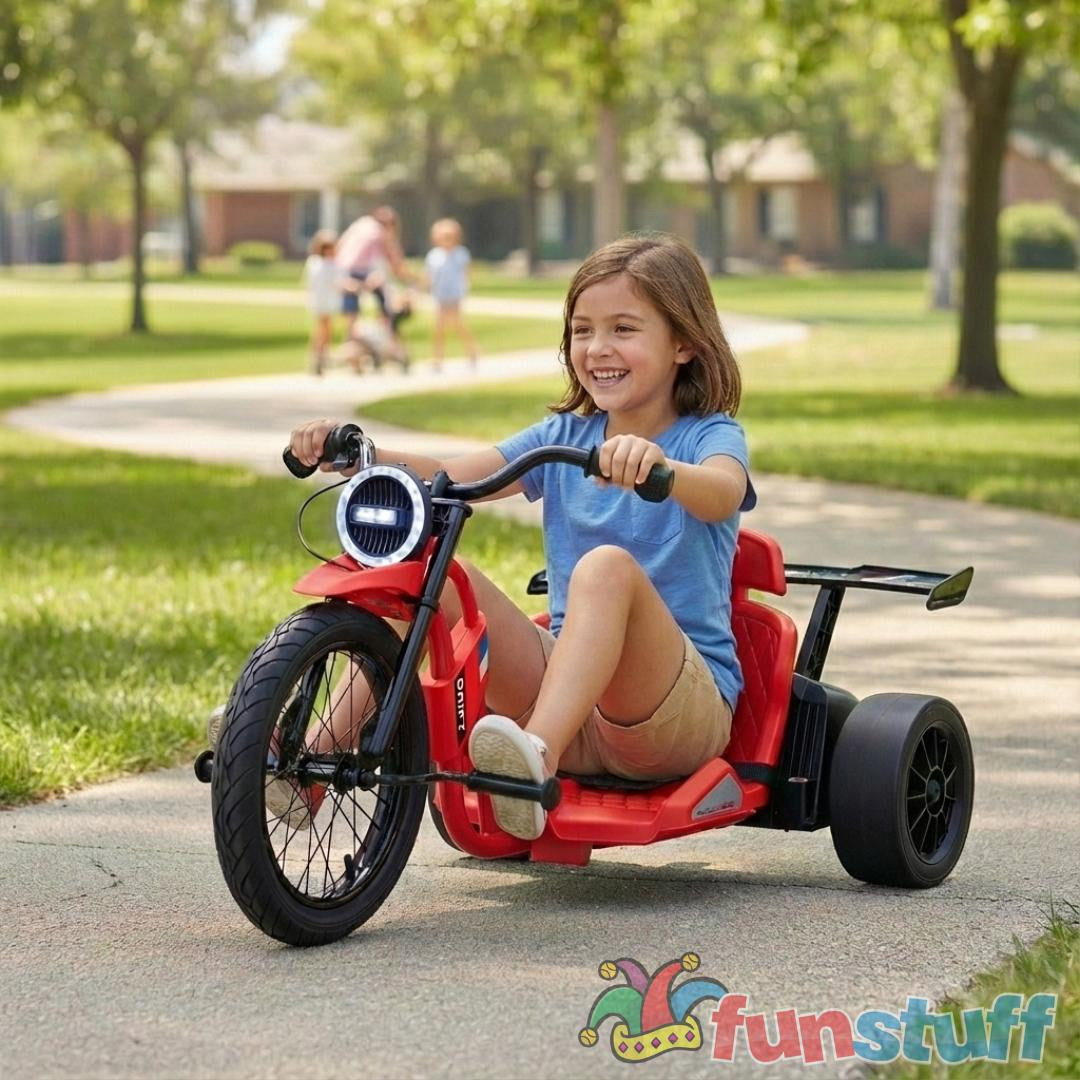Drift 24V Electric Ride On Trike Red