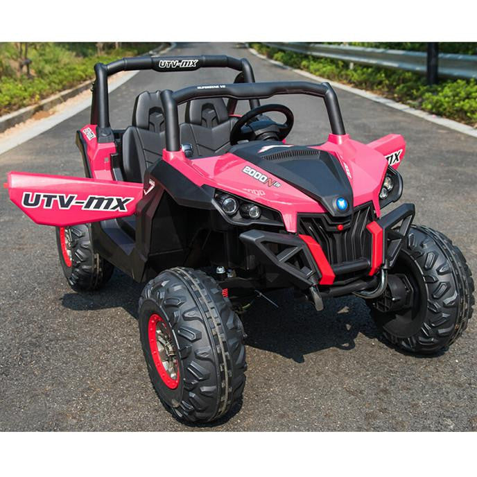 Ground Commander 24V Two-Seater Electric Ride-On Buggy - Pink