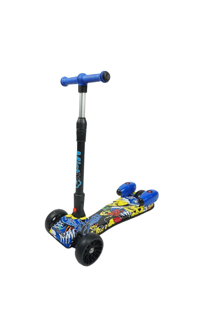 MistX 3 Wheel Foldable Kids Push Vapour Scooter Yellow
