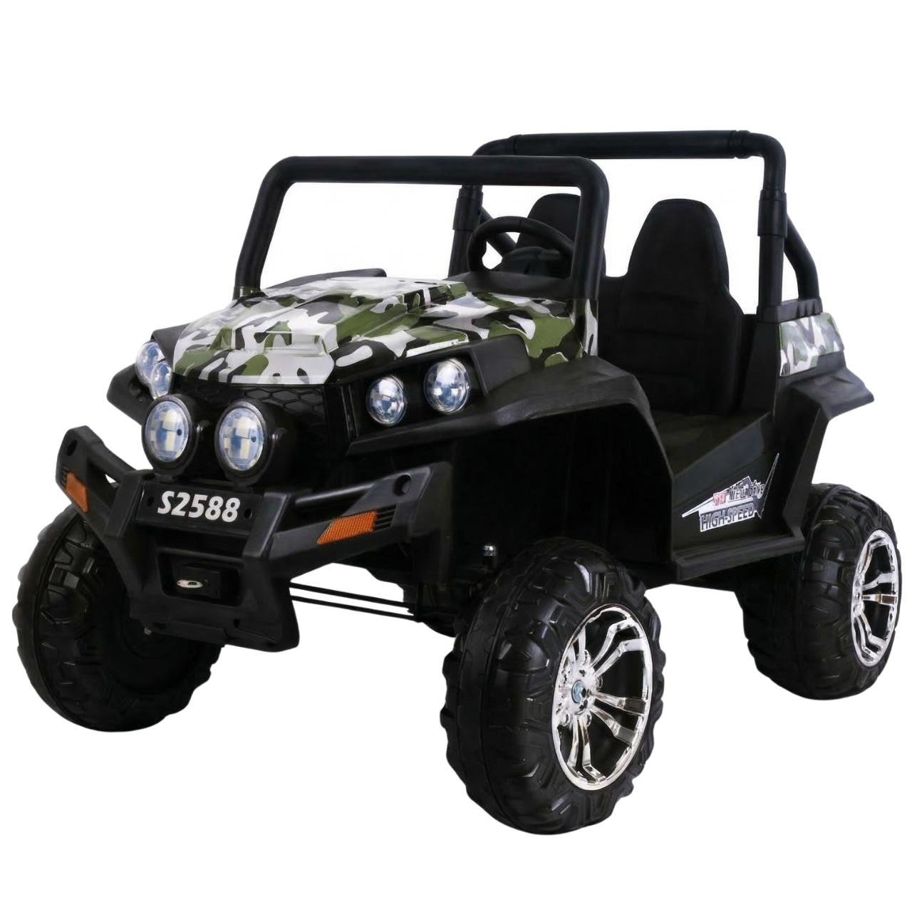 24V Ranch Wagon Ride-On (S2588) - Army