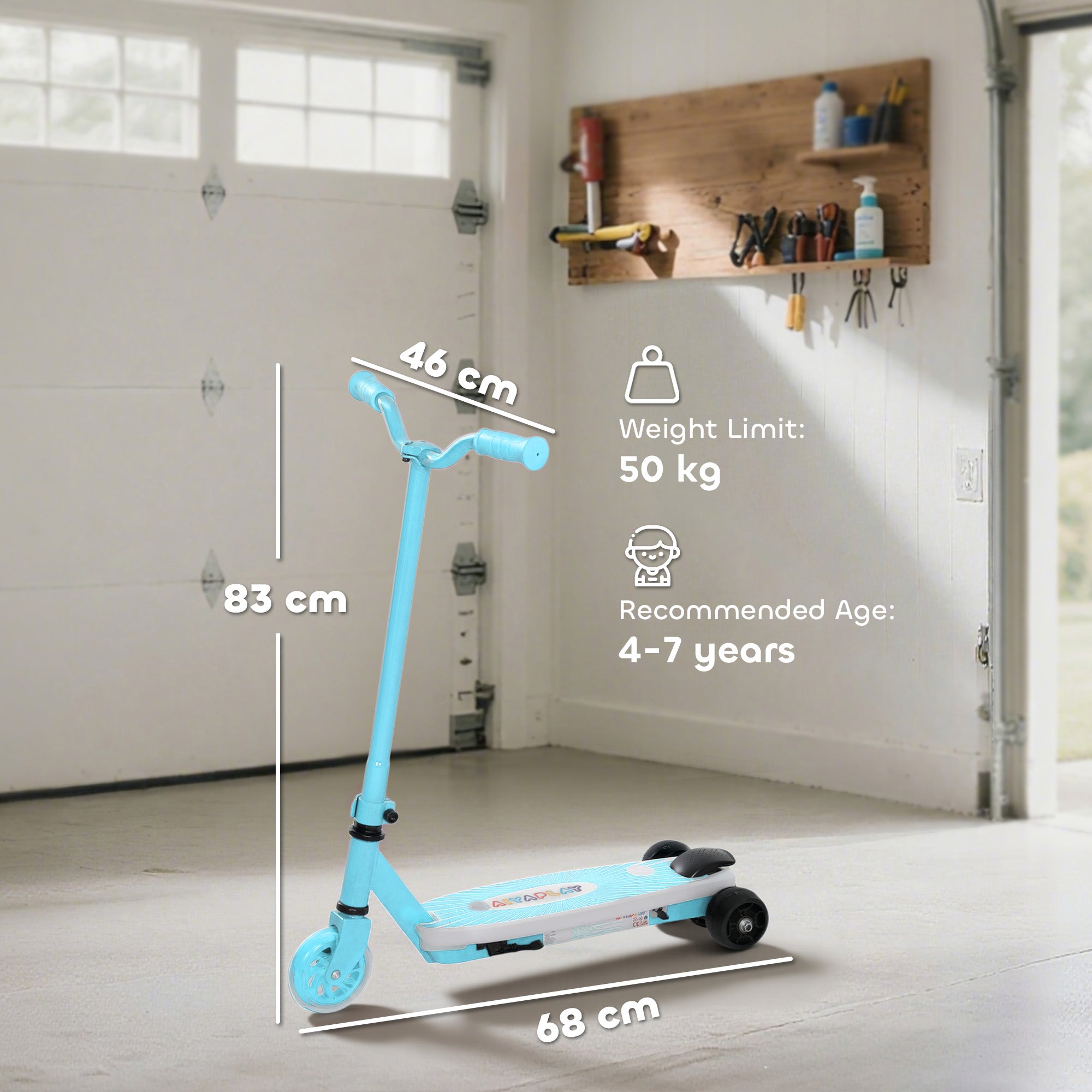 AIYAPLAY Kids Electric Scooter 4-7