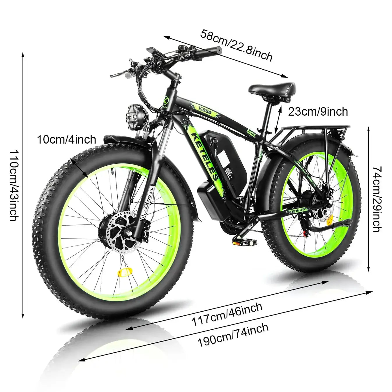 KETELES K800 Electric Bike 48V 23AH KETELES