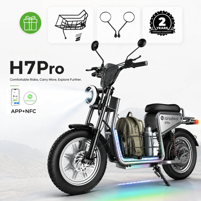 Isinwheel H7Pro Comfort Electric Scooter with Seat - Scooter
