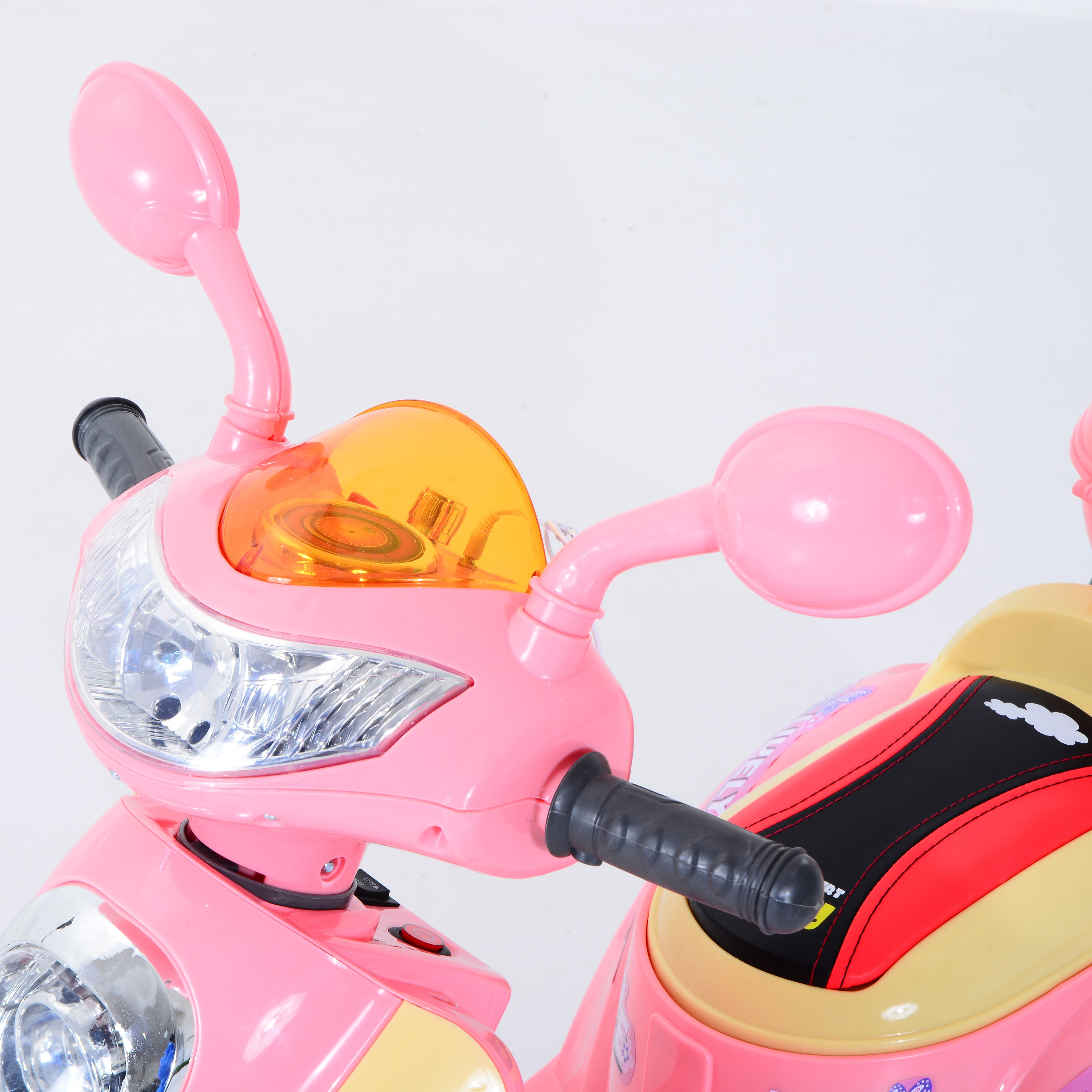 HOMCOM 6V Kids Electric Motorbike - Pink