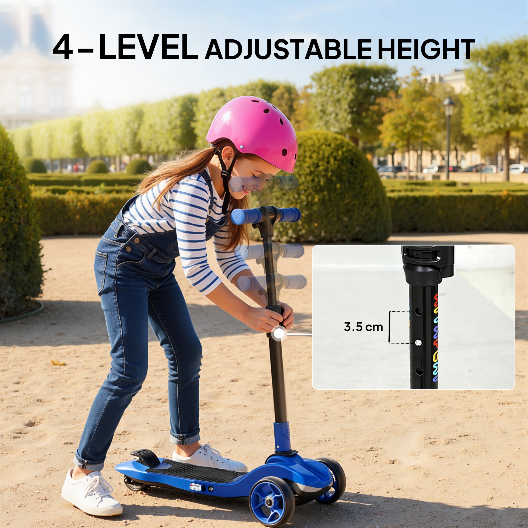 AIYAPLAY 3-Wheel Kids Electric Scooter