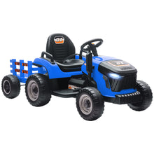AIYAPLAY 12V Kids Ride-On Tractor with Trailer