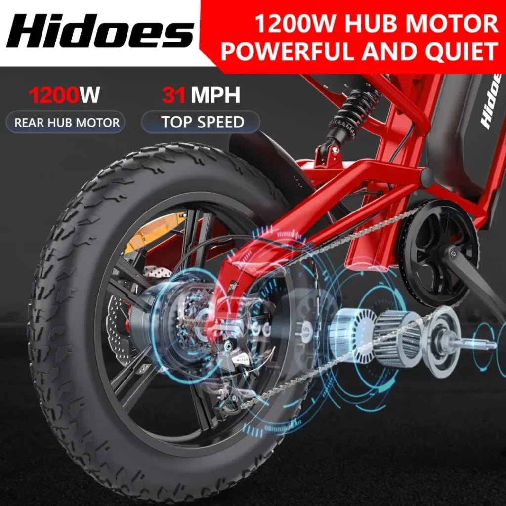 Hidoes B6 20" Fat Tyre Electric Electric Bike 700W 48V 15.6AH