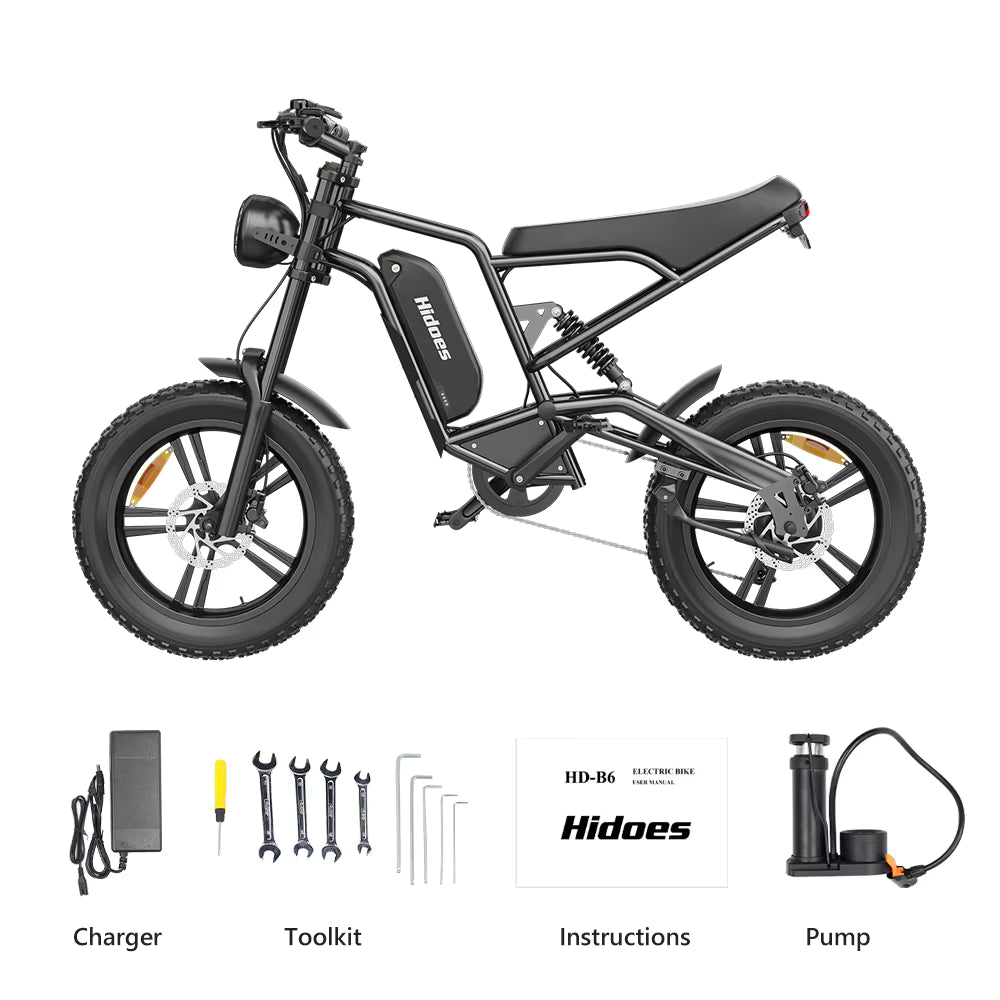 Hidoes B6 fat tyre electric bike in the box