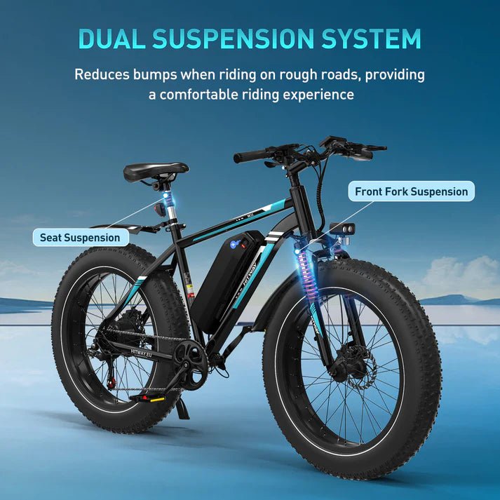 HITWAY BK15 4.0 Fat Tyre Electric Bike 500W 48V 15.6Ah