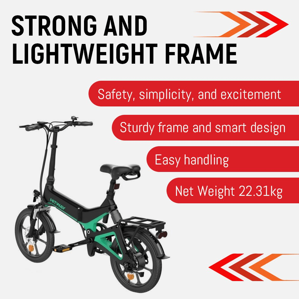 Hitway BK2 Foldable Electric Bike 350W 36V 7.8Ah