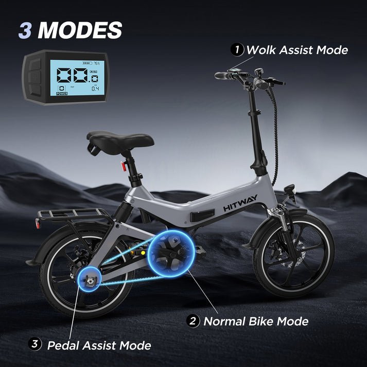 Hitway BK2 Foldable Electric Bike 350W 36V 7.8Ah