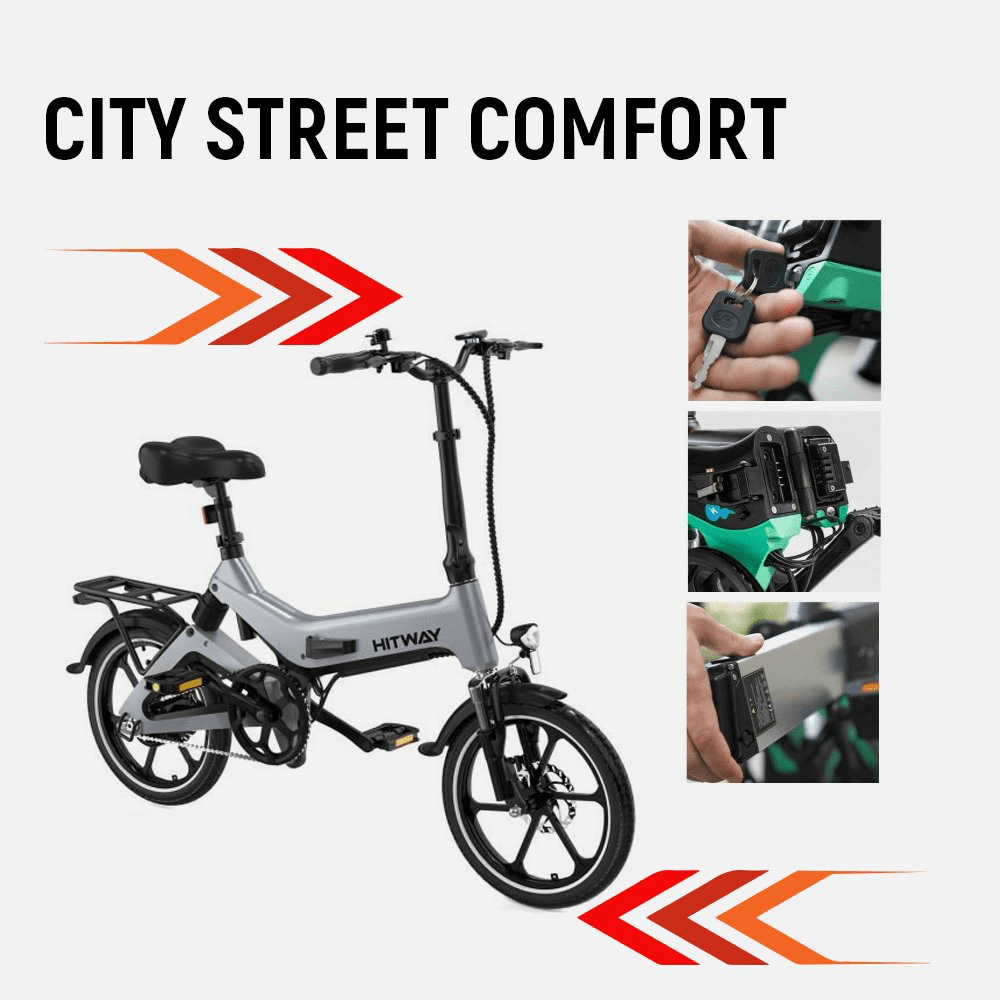 Hitway BK2 Foldable Electric Bike 350W 36V 7.8Ah
