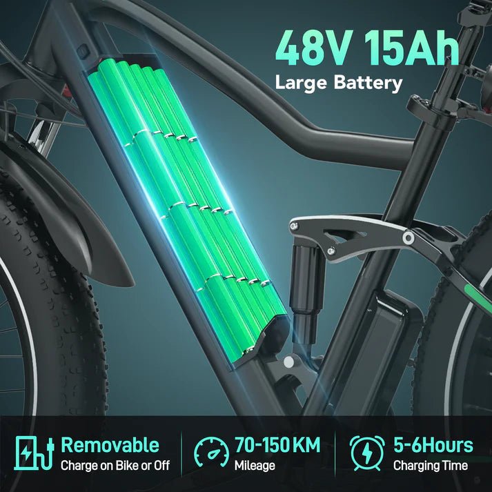 HITWAY BK9S 26” Electric Bike 250W 48V 15Ah