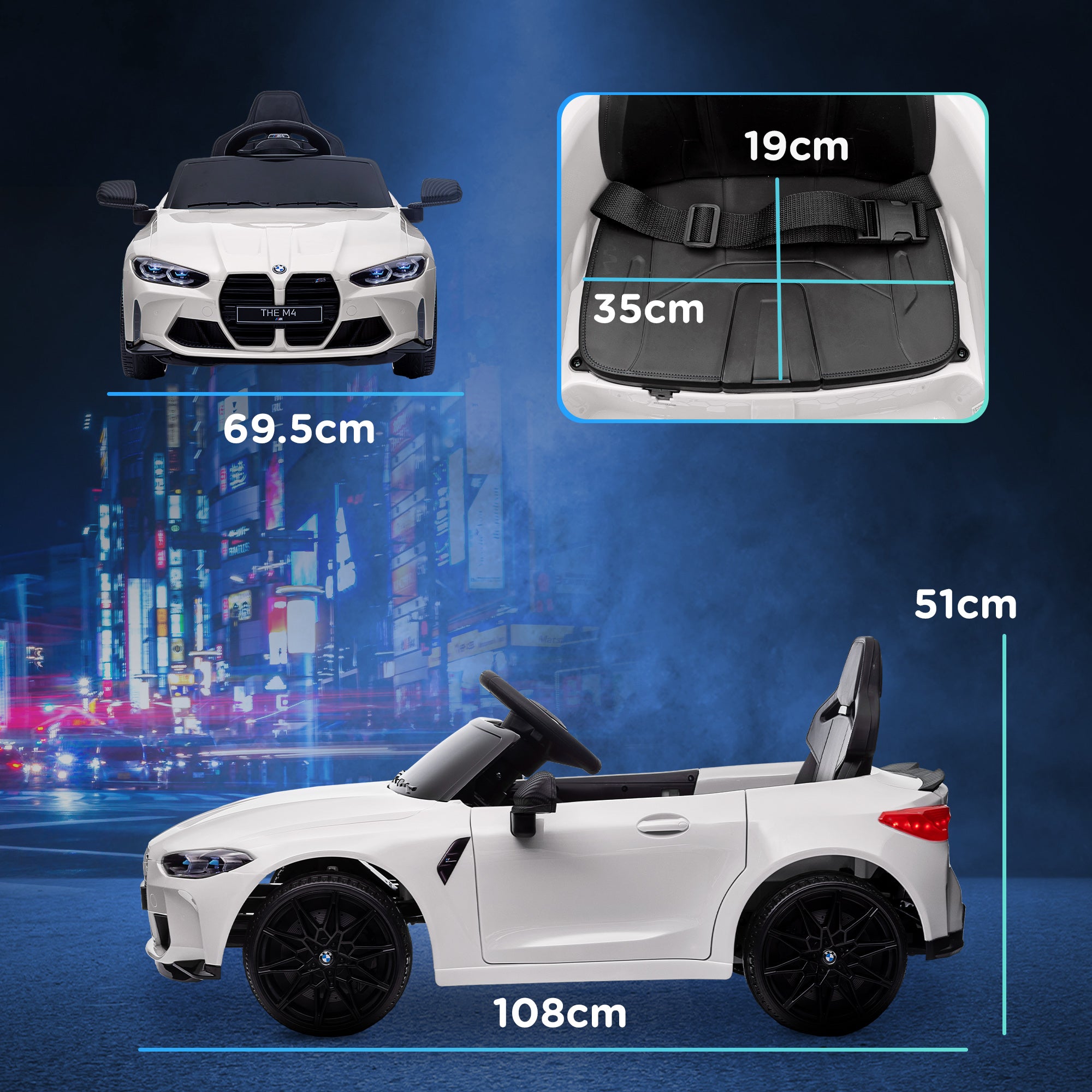 AIYAPLAY BMW 12V Kids Electric Ride-On Car