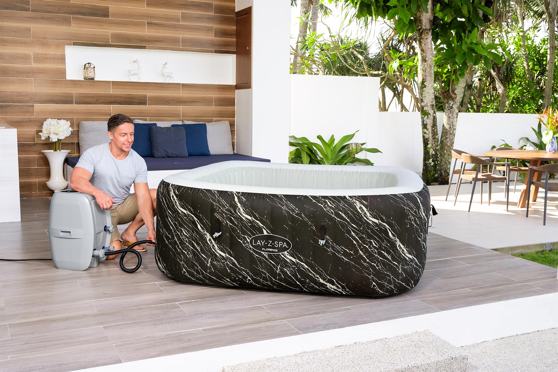 Lay-Z-Spa Florence Luxe AirJet™ Hot Tub - official product image 11