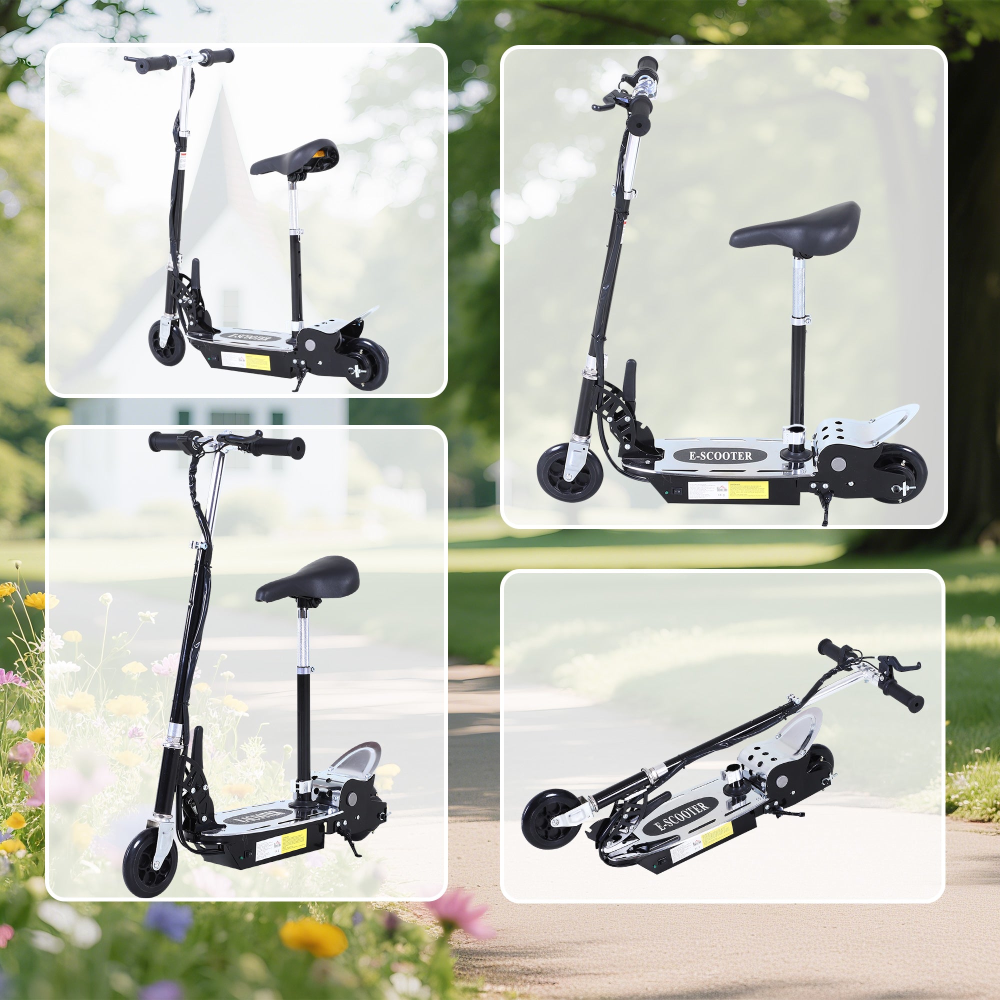 HOMCOM Kids Electric Scooter with Seat