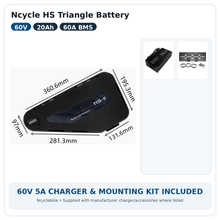 Ncycle HS 60V 20Ah Triangle eBike Battery
