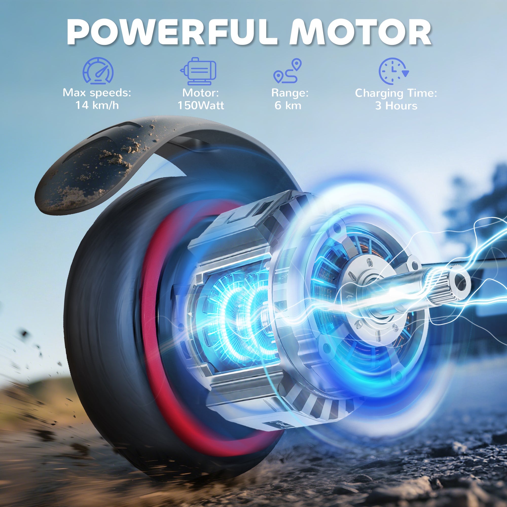 SPORTNOW Kids Electric Scooter with Suspension