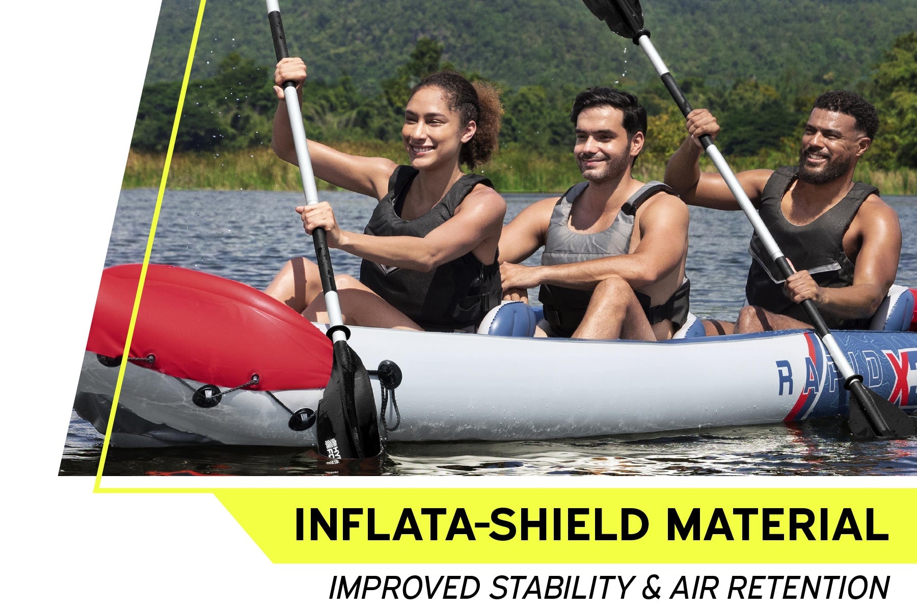 Bestway Hydro-Force Rapid X3 3 Person Inflatable Kayak Set - inflatable kayak lifestyle image