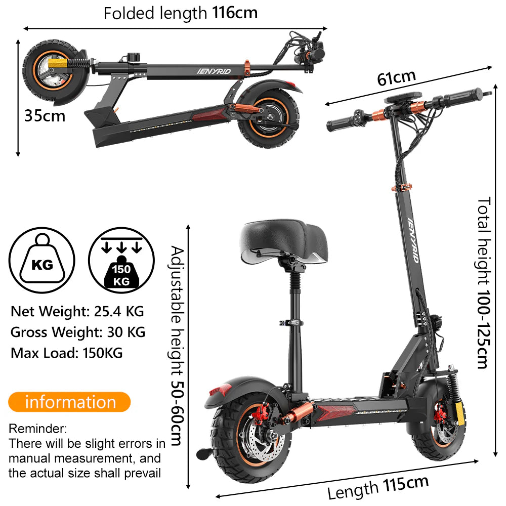 iENYRID M4 Pro S+ Max Electric Scooter 2025 800W 48V 20AH 11