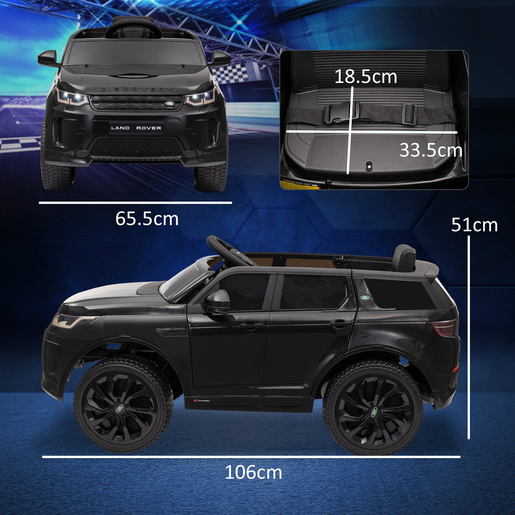 AIYAPLAY Land Rover Discovery Sport 12V Kids Ride-On Car