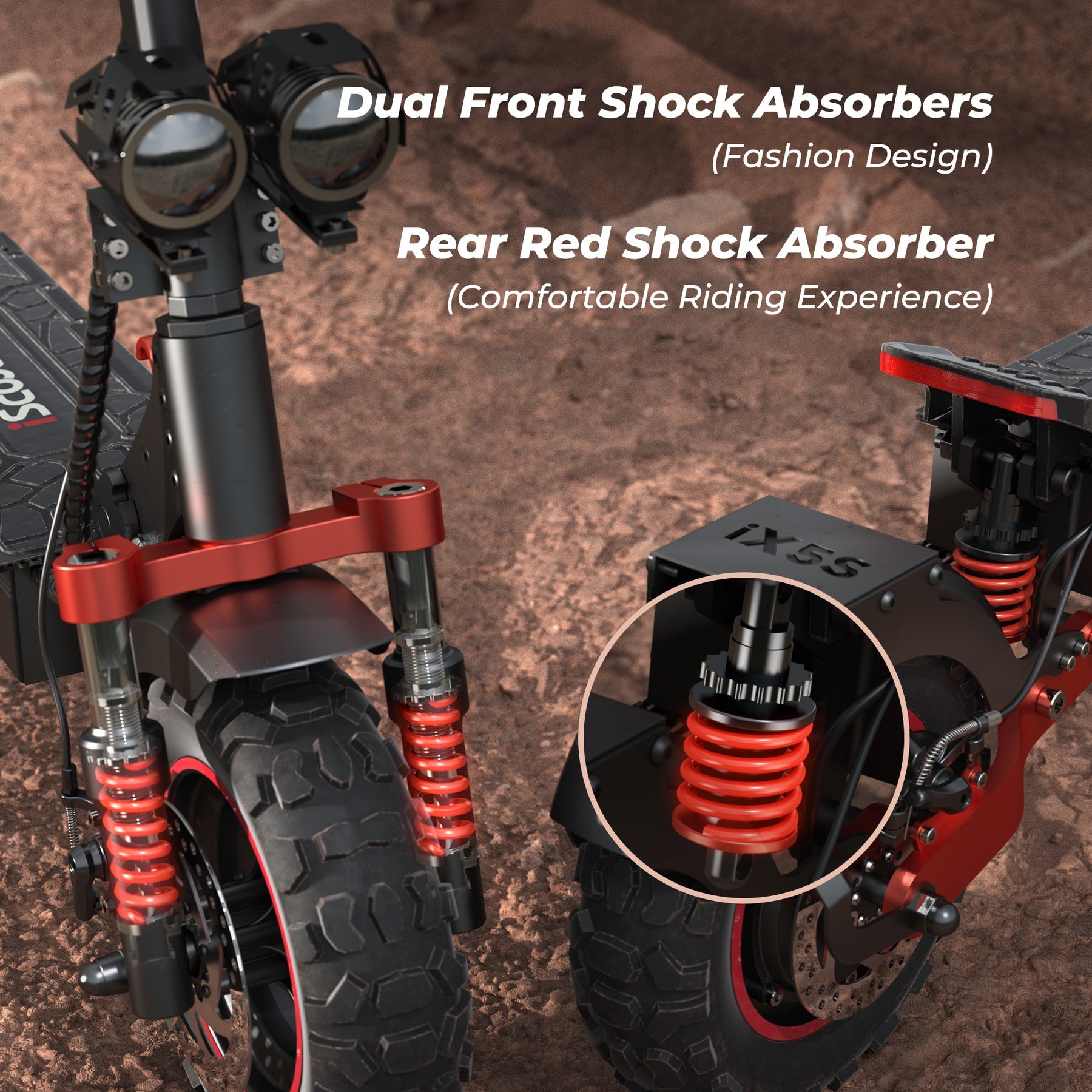 iScooter iX5 / iX5S Off Road Electric Scooter
