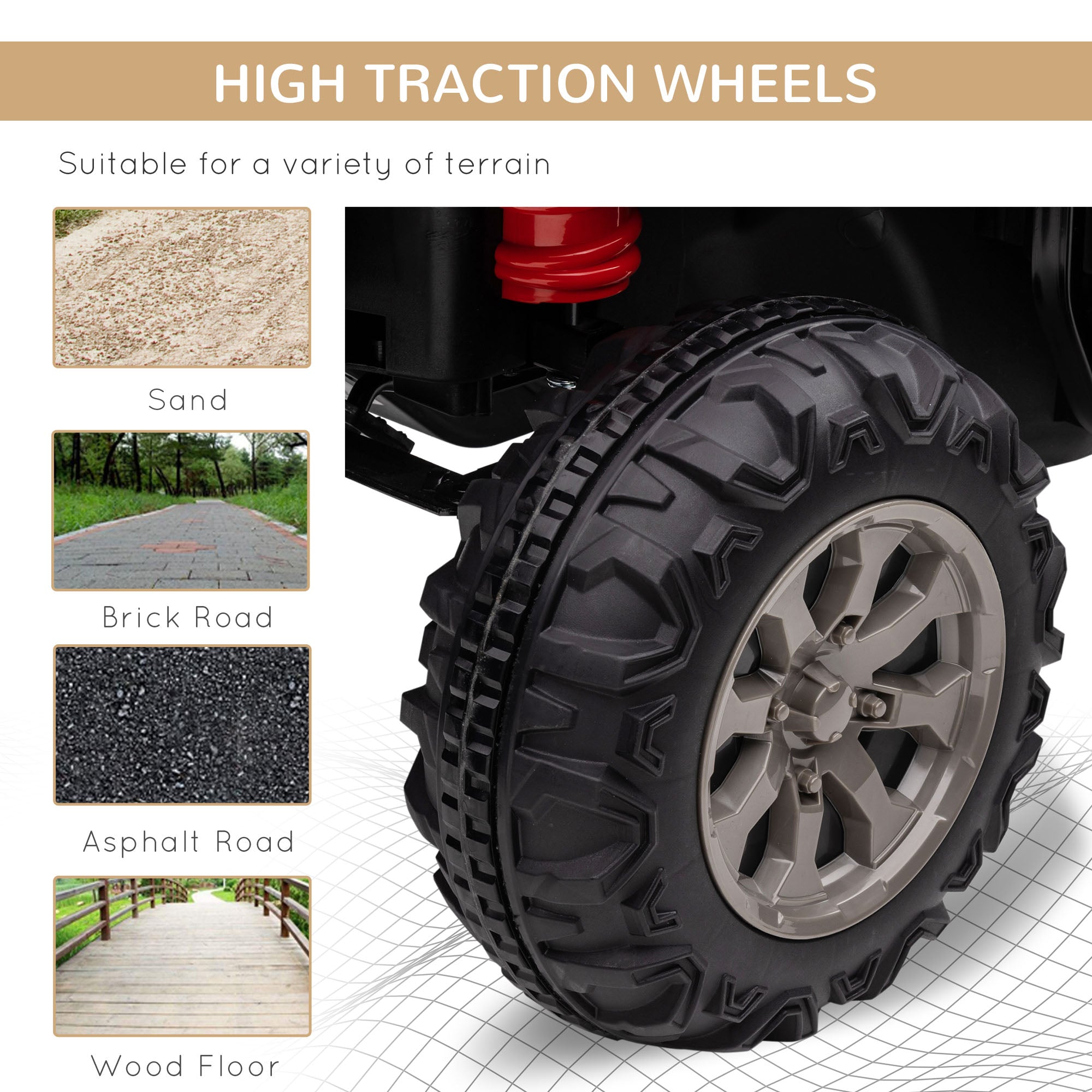 HOMCOM 12V 2 Seater Kids Electric Ride-On Car with Electric Bucket, Remote Control 13