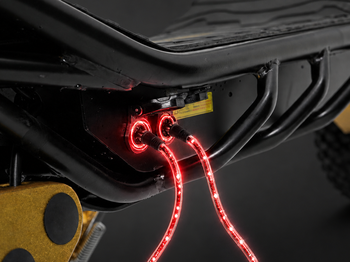 iENYRID ES70 battery deck and charging detail