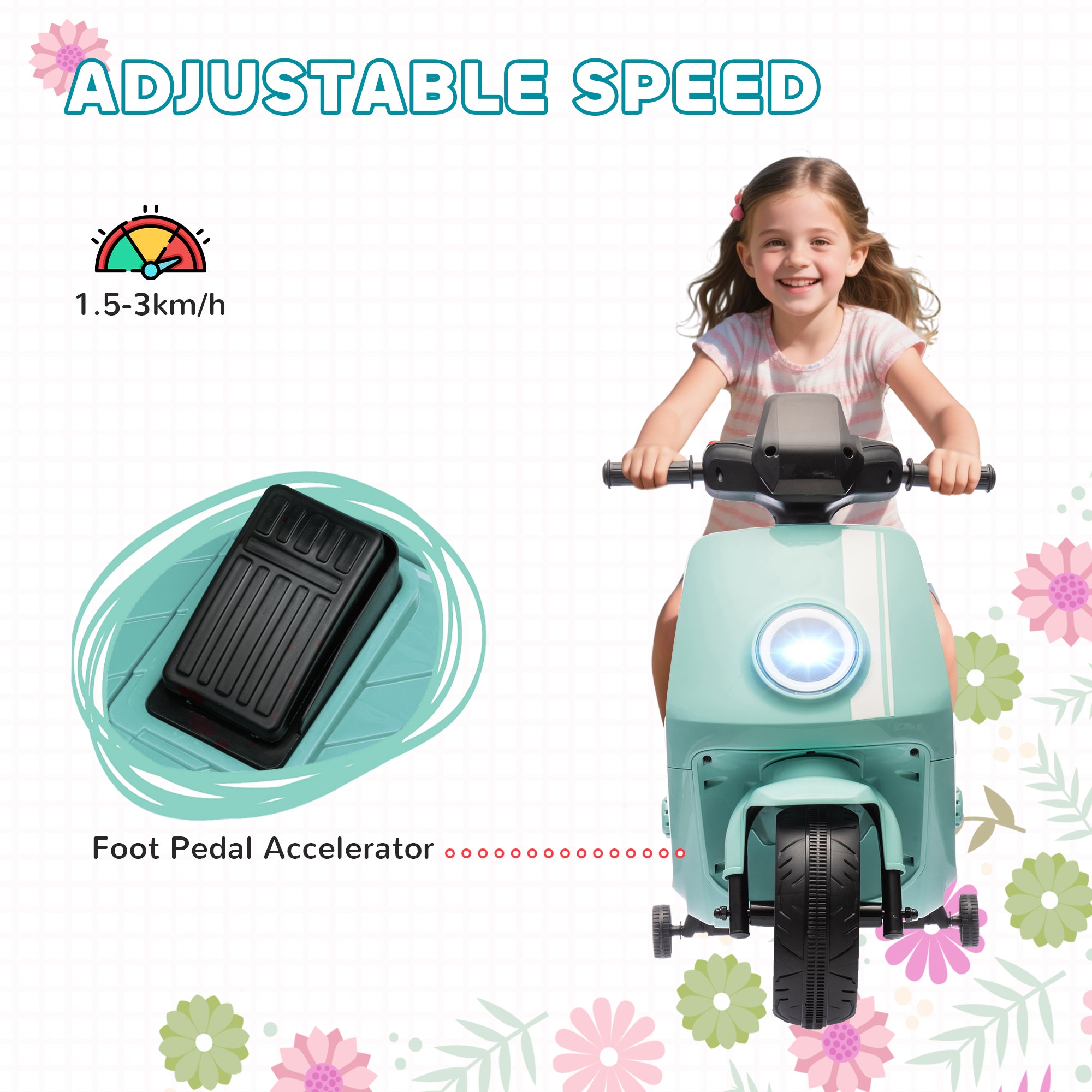 AIYAPLAY 6V Toddler Electric Motorbike