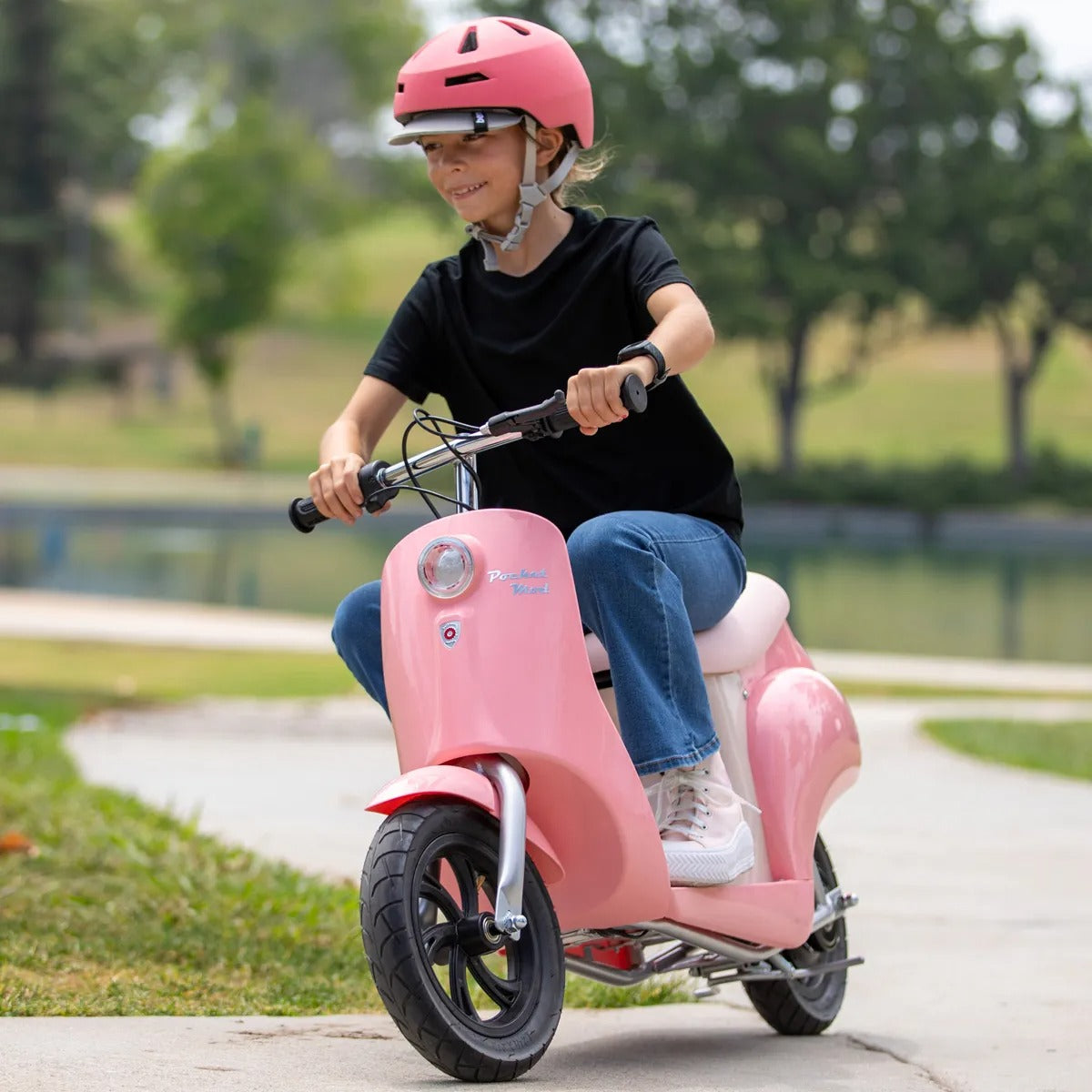 Modified Razor Scooters Razor Pink Pocket Mod Capri Scooter Ride On