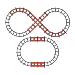 Peg Perego Rail Road Train Tracks Figure 8