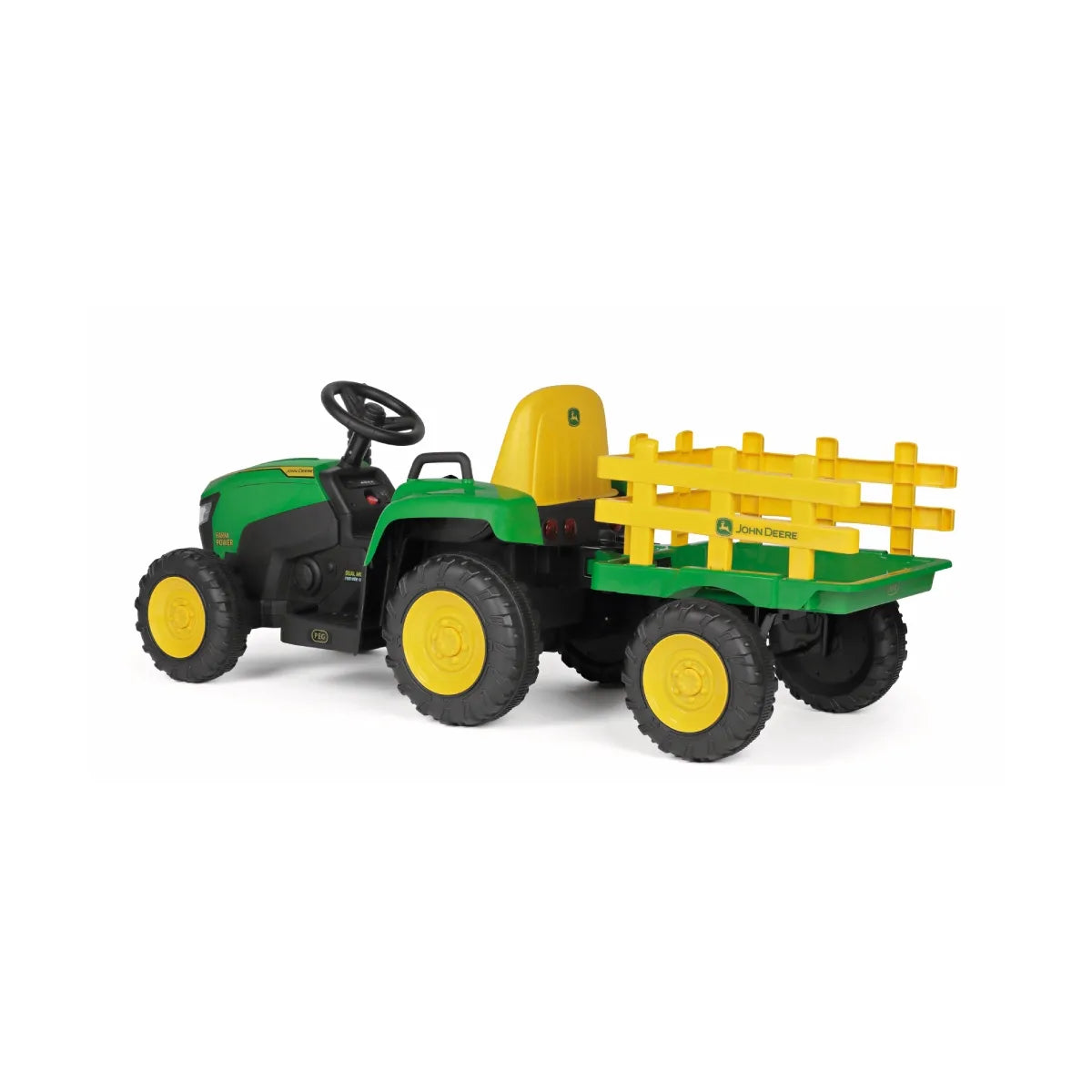 Peg Perego John Deer Farm Power Ride On Tractor 4