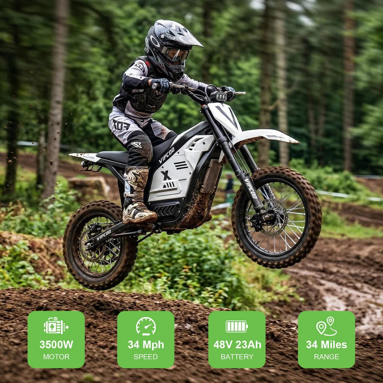 Vipcoo H2 Electric Dirt Bike 16
