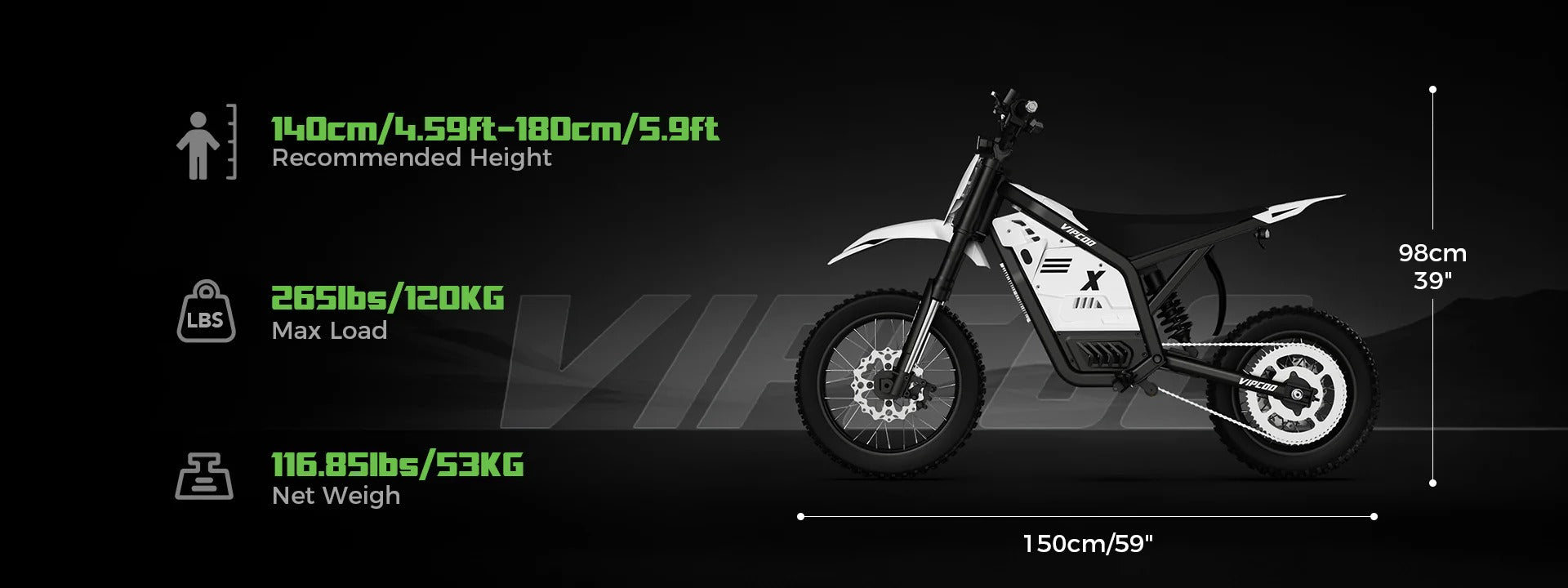 Vipcoo H2 Electric Dirt Bike 9