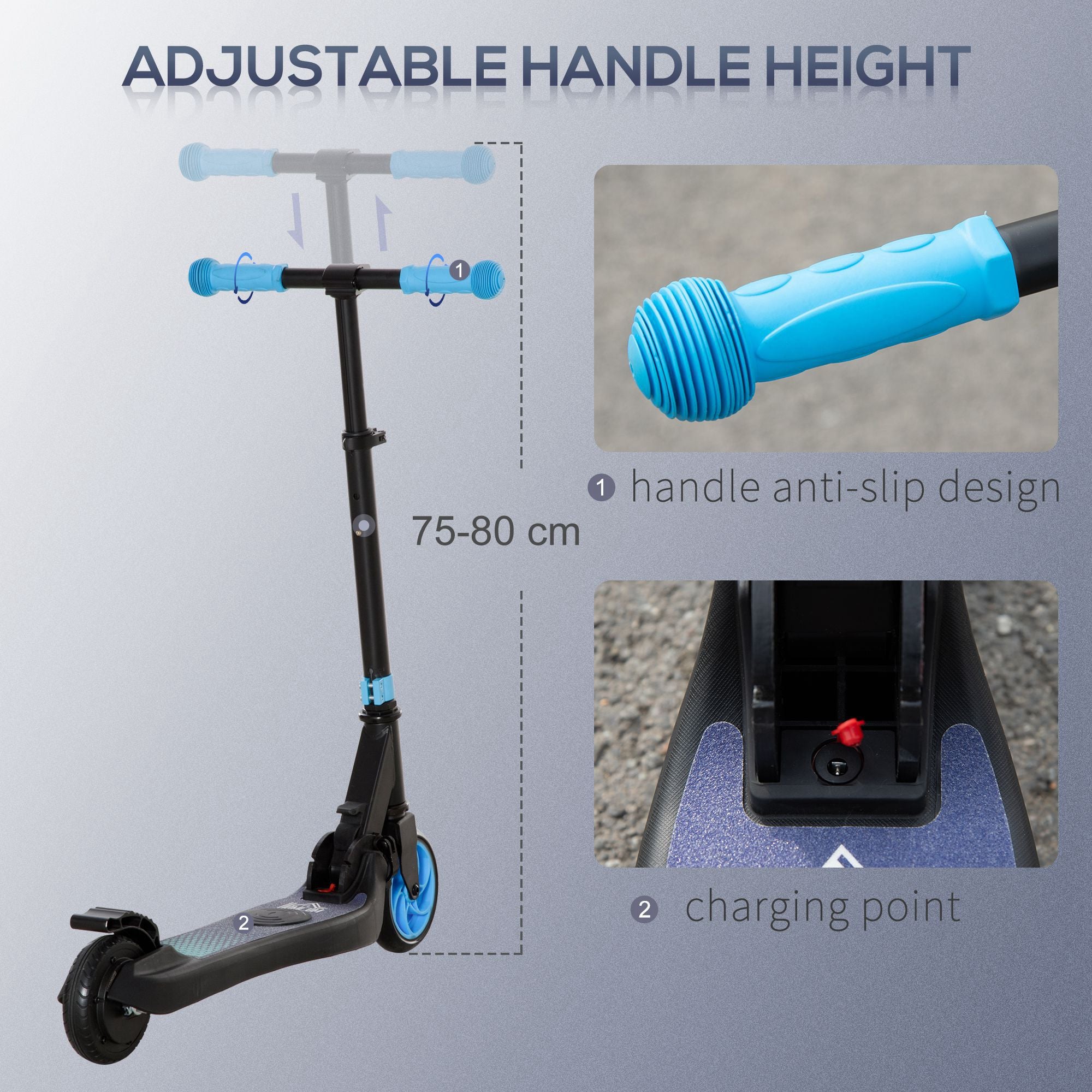 HOMCOM Kids Electric Scooter 8km/h