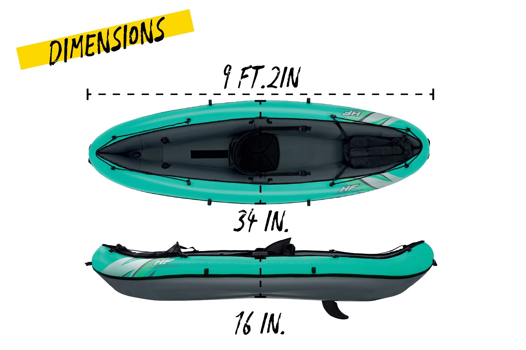 Bestway Hydro-Force Ventura Elite X1 1 Person Inflatable Kayak Set - inflatable kayak lifestyle image