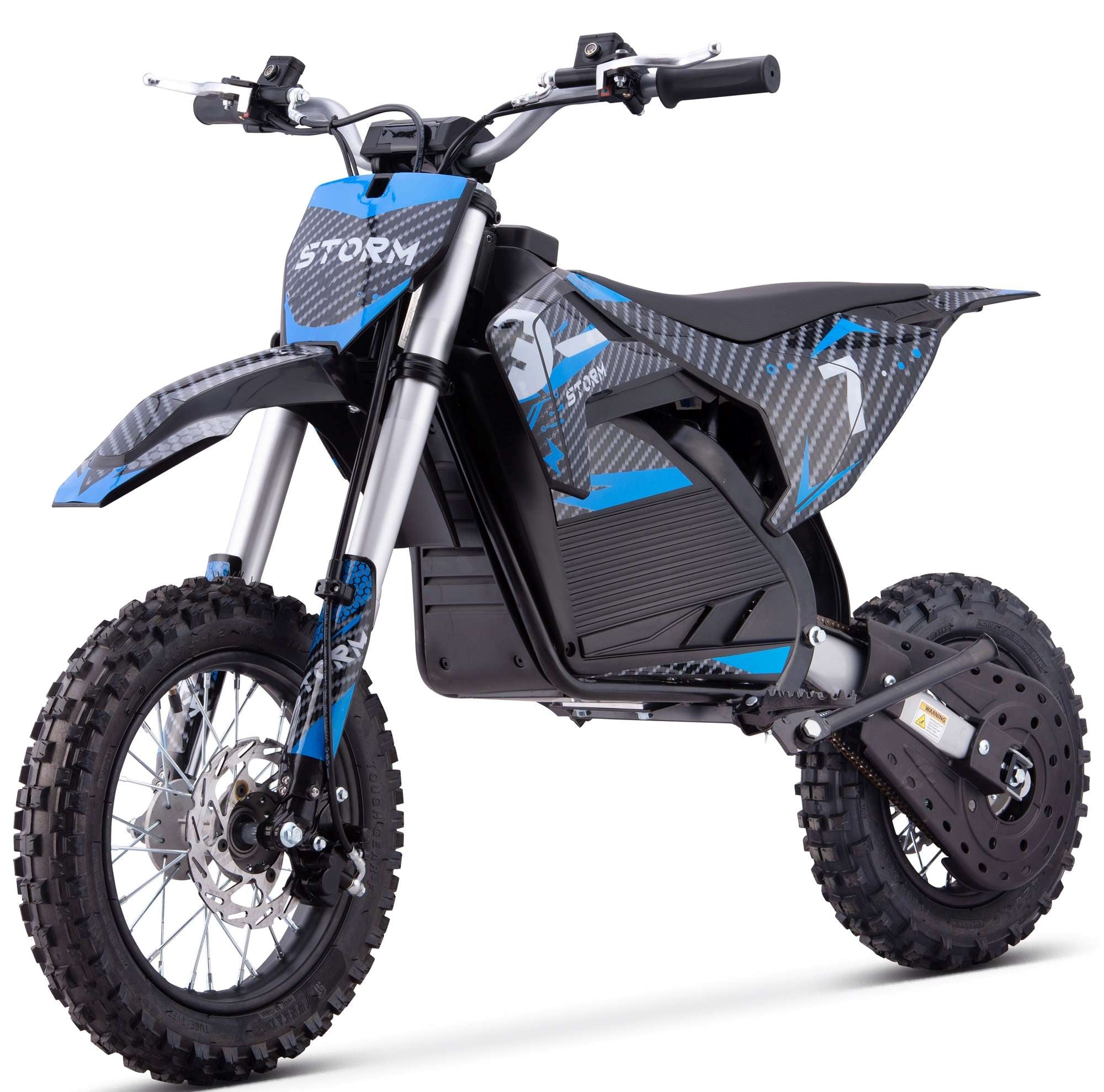 Storm 1200W Electric Dirt Bike - Blue