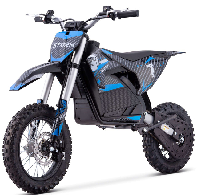 Storm 1200W Electric Dirt Bike - Blue