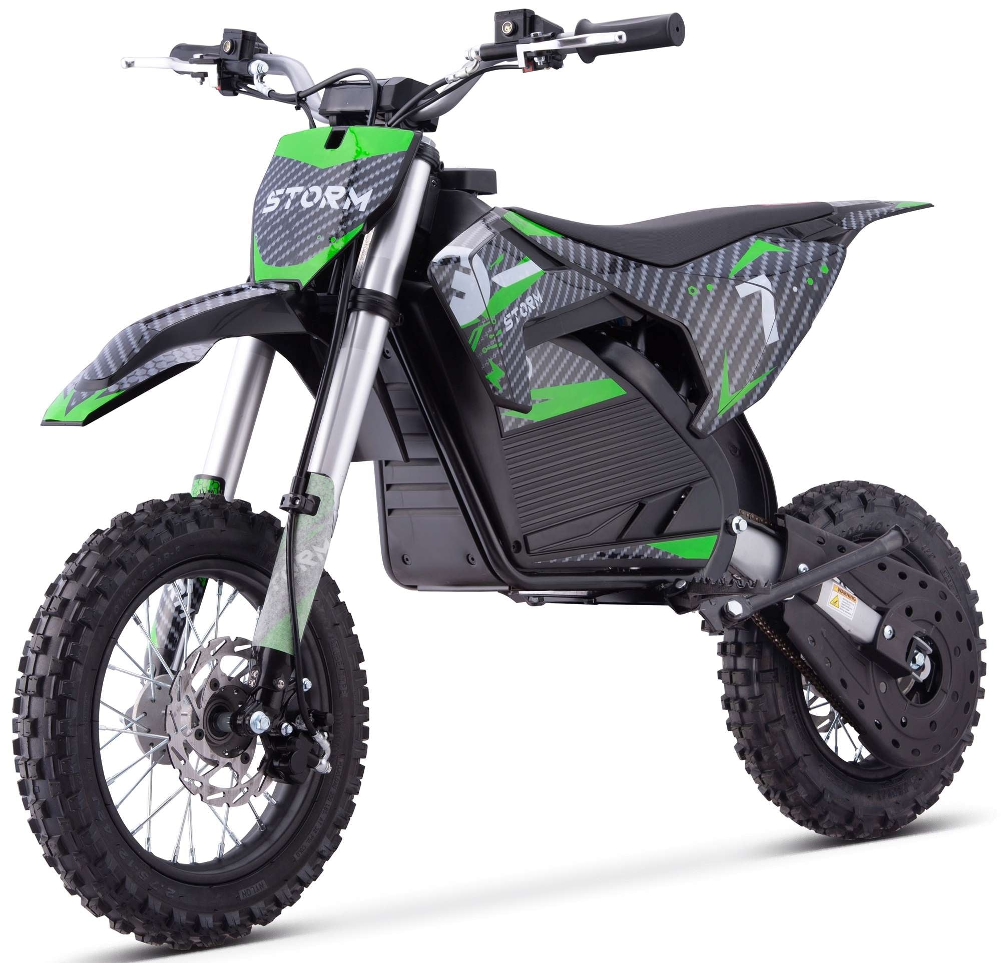 Storm 1200W Electric Dirt Bike - Green