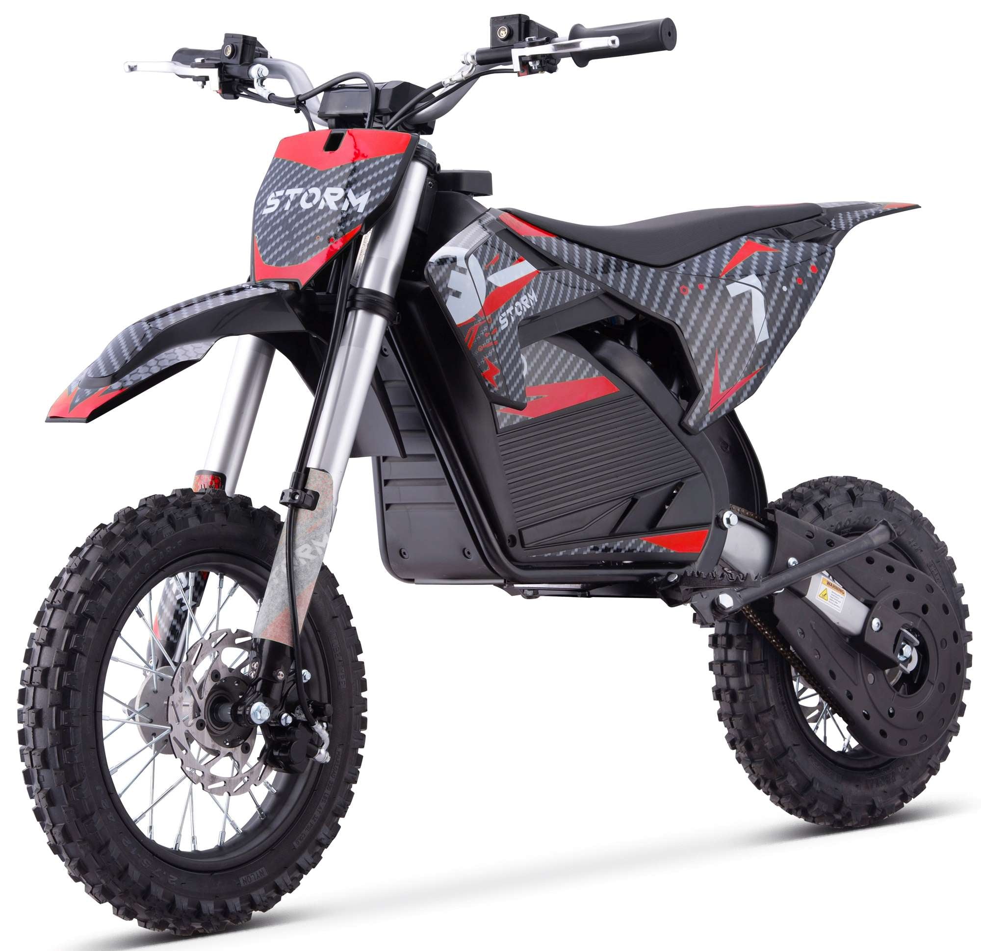 Storm 1200W Electric Dirt Bike - Red