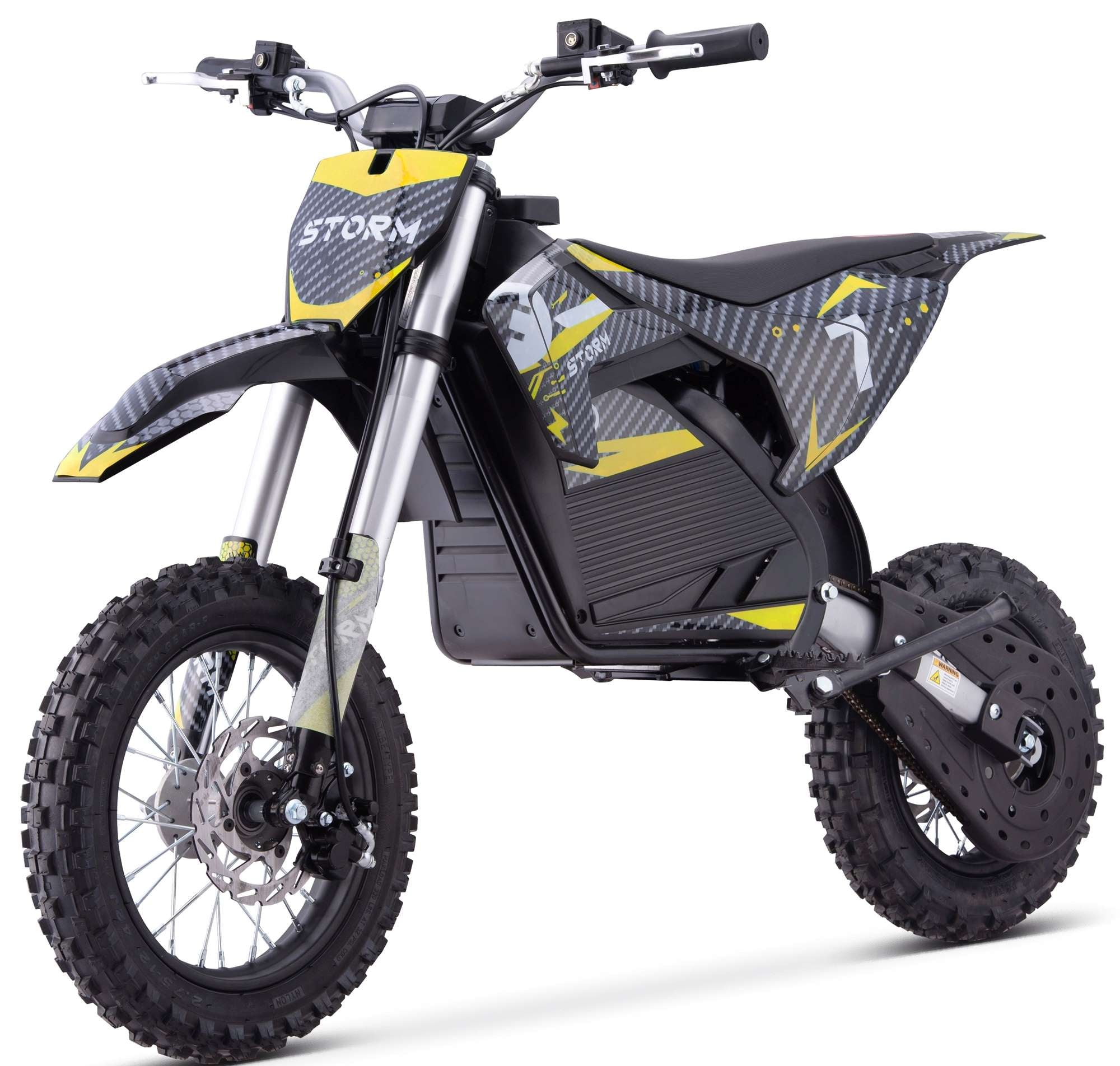 Storm 1200W Electric Dirt Bike - Yellow