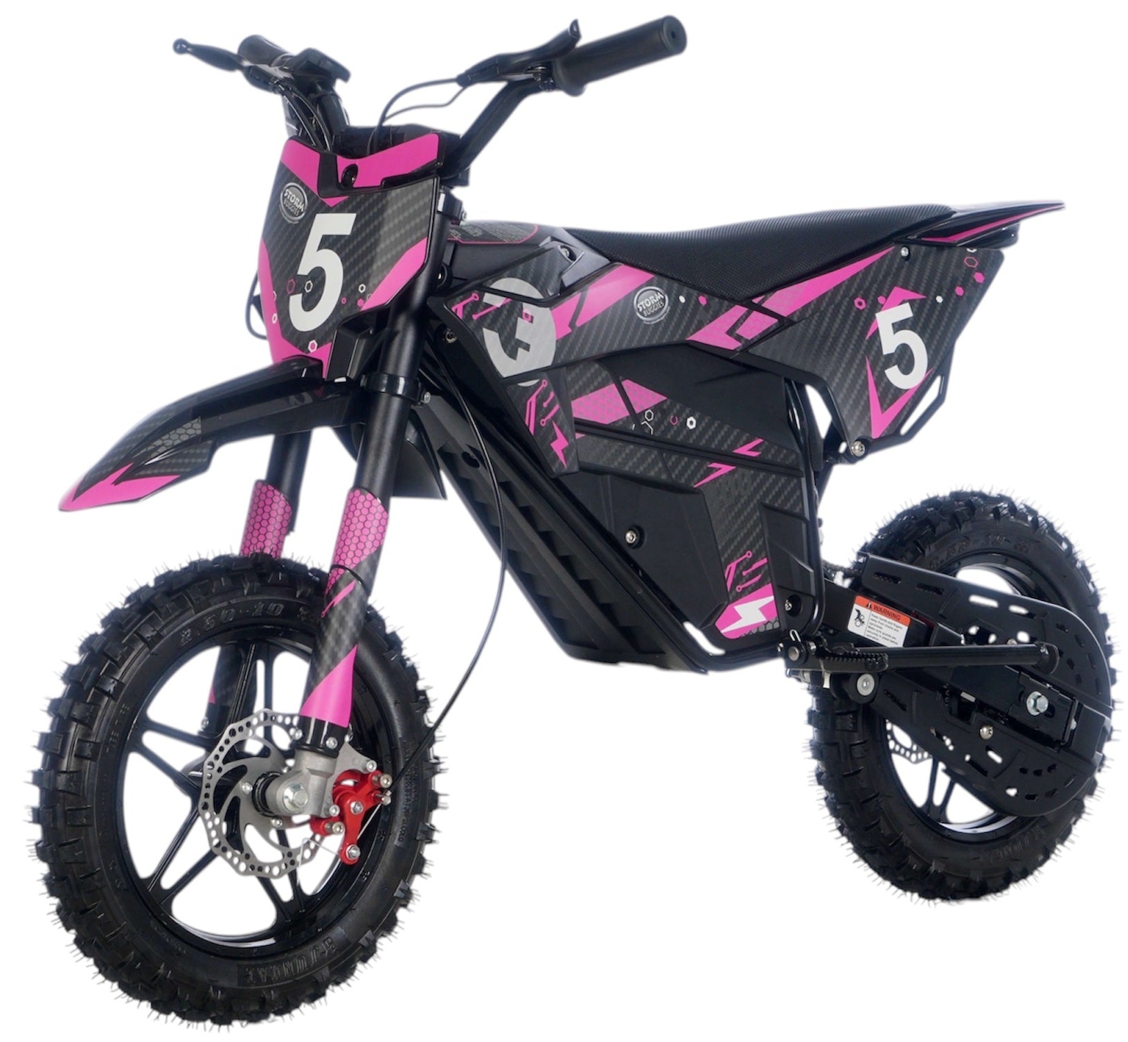 Storm 800W Electric Dirt Bike - Pink