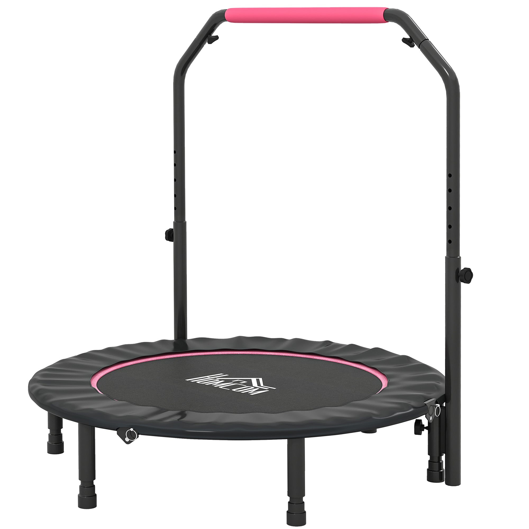 HOMCOM 45" Foldable Mini Fitness Trampoline - Black