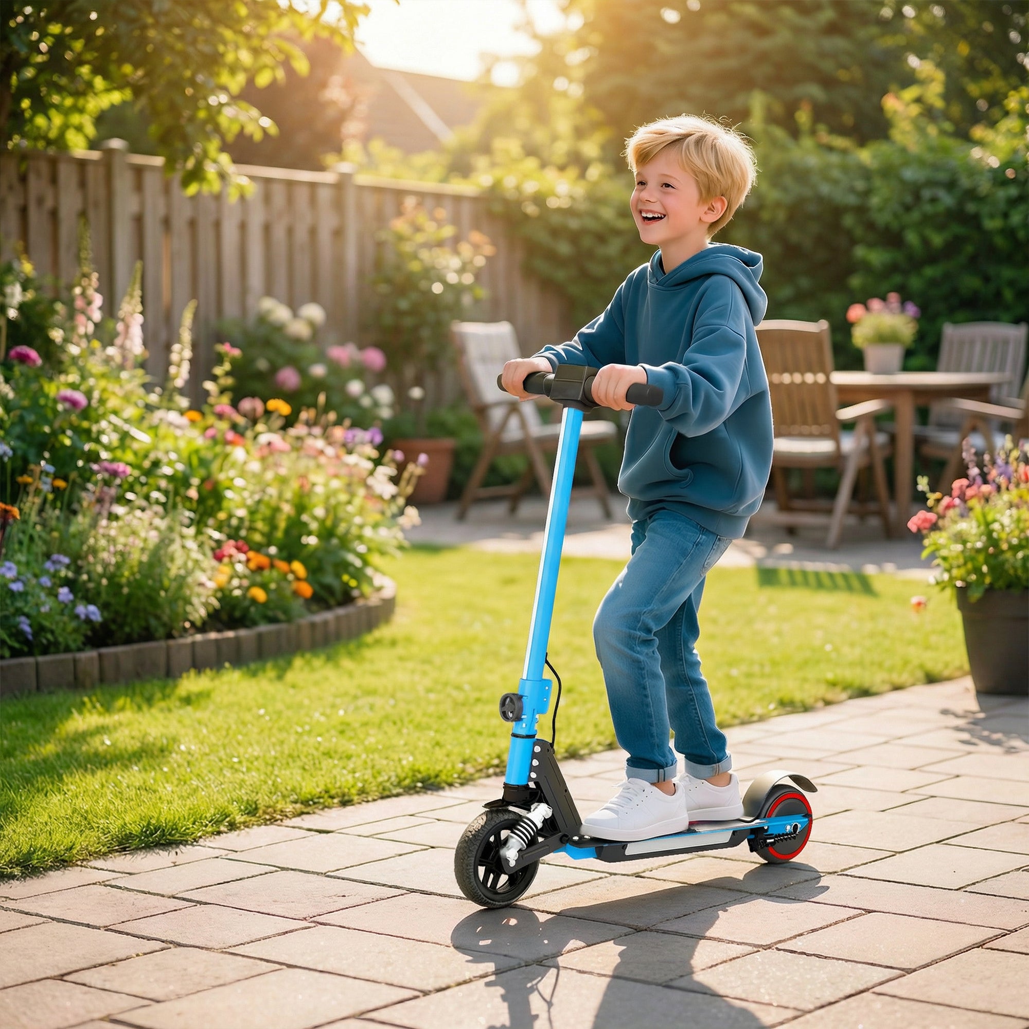 SPORTNOW Kids Electric Scooter with Suspension
