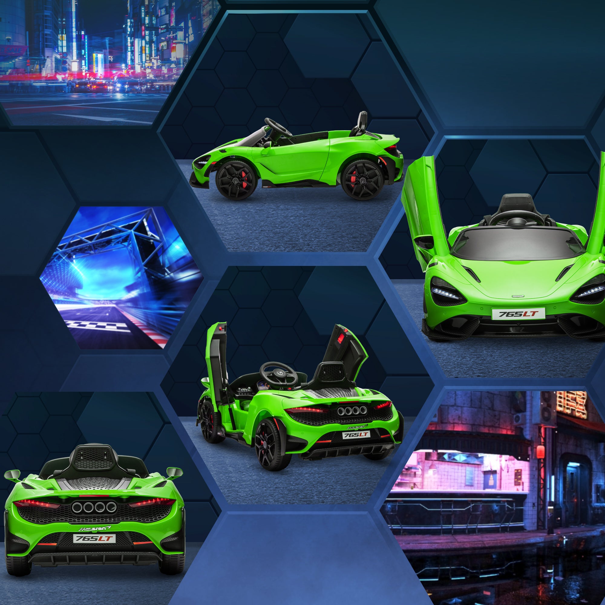 AIYAPLAY McLaren 765LT 12V Kids Ride-On Car
