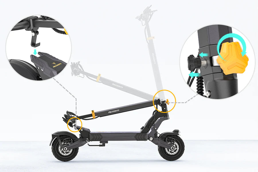 Ausom L2 Dual Motor Electric Scooter 1600W 48V 15AH 12