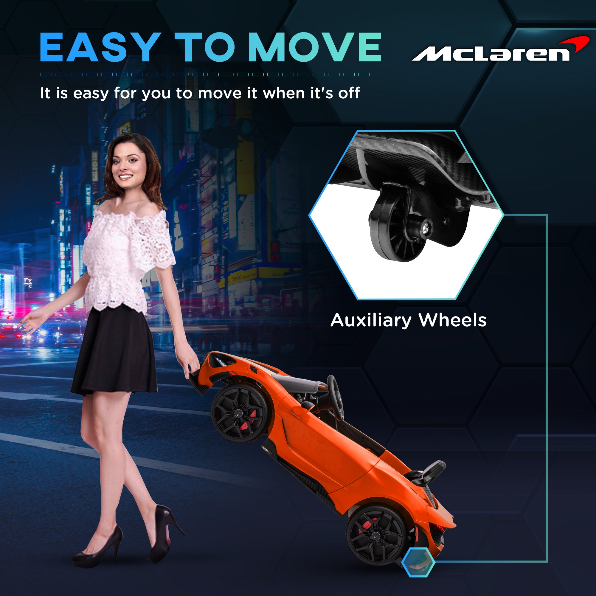 AIYAPLAY McLaren 765LT 12V Kids Ride-On Car