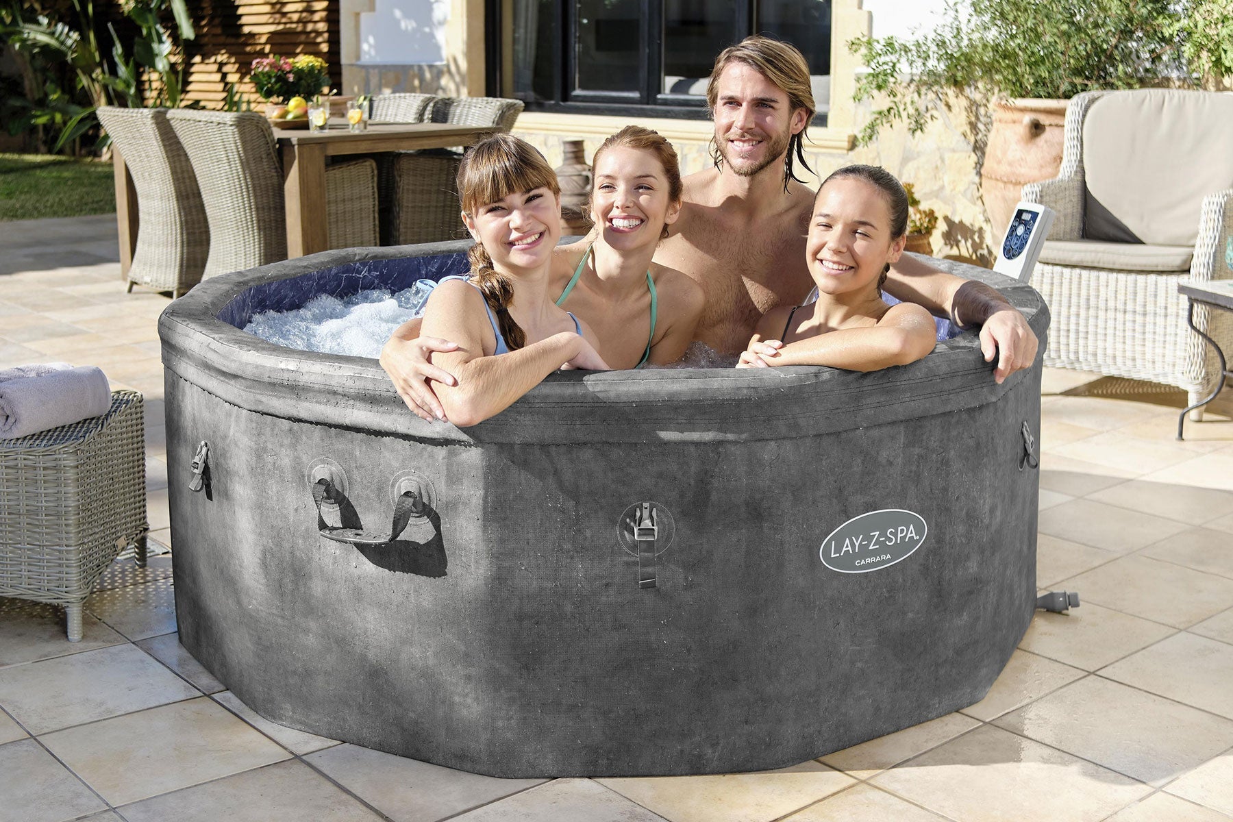 Lay-Z-Spa Carrara ThermaCore™ UltraFit™ AirJet™ Hot Tub - official product image 4
